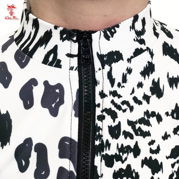 Della Penna Fashion Art Couture jacket _ Black and White Leopard Print - Picture 4 of 8